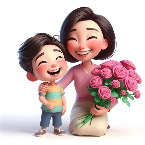 3d cartoon mom and son|77,243 Mother Son Cartoon Images, Stock Photos, 3D.